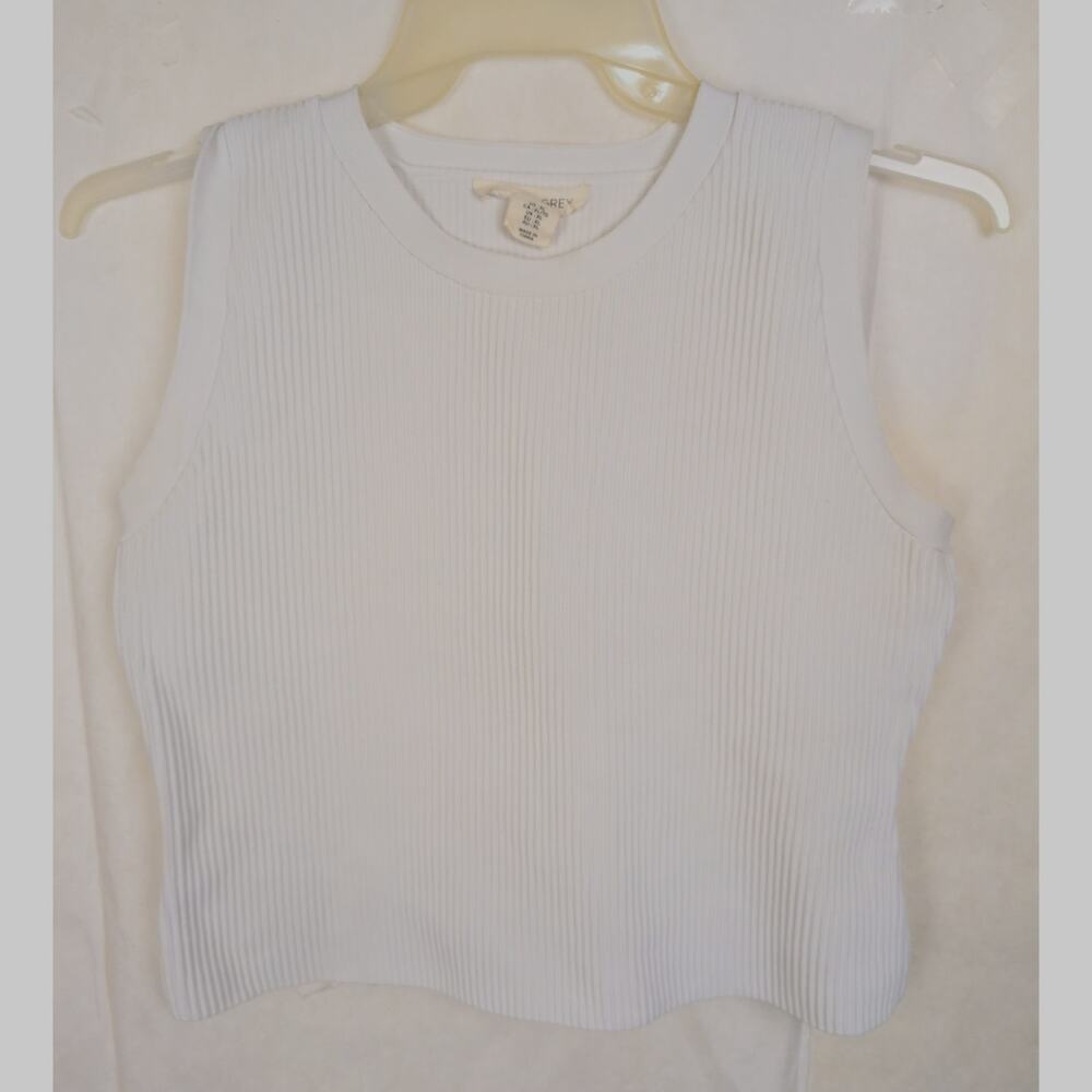Happily Grey ribbed white stretch tank top XL Minimal Staple Classic Capsule